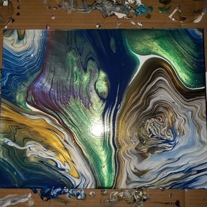 Fluid art painting